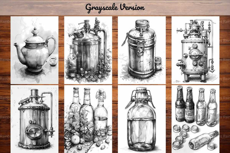 Homebrewing Coloring Books - CraftNest - Digital Crafting and Art
