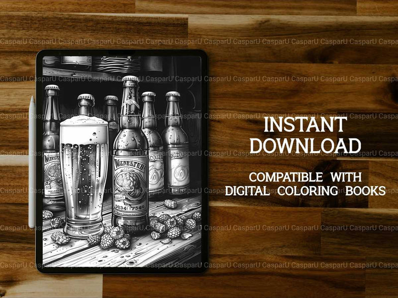 Homebrewing Coloring Books - CraftNest - Digital Crafting and Art