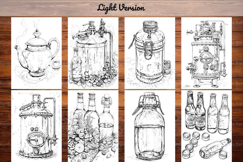 Homebrewing Coloring Books - CraftNest - Digital Crafting and Art