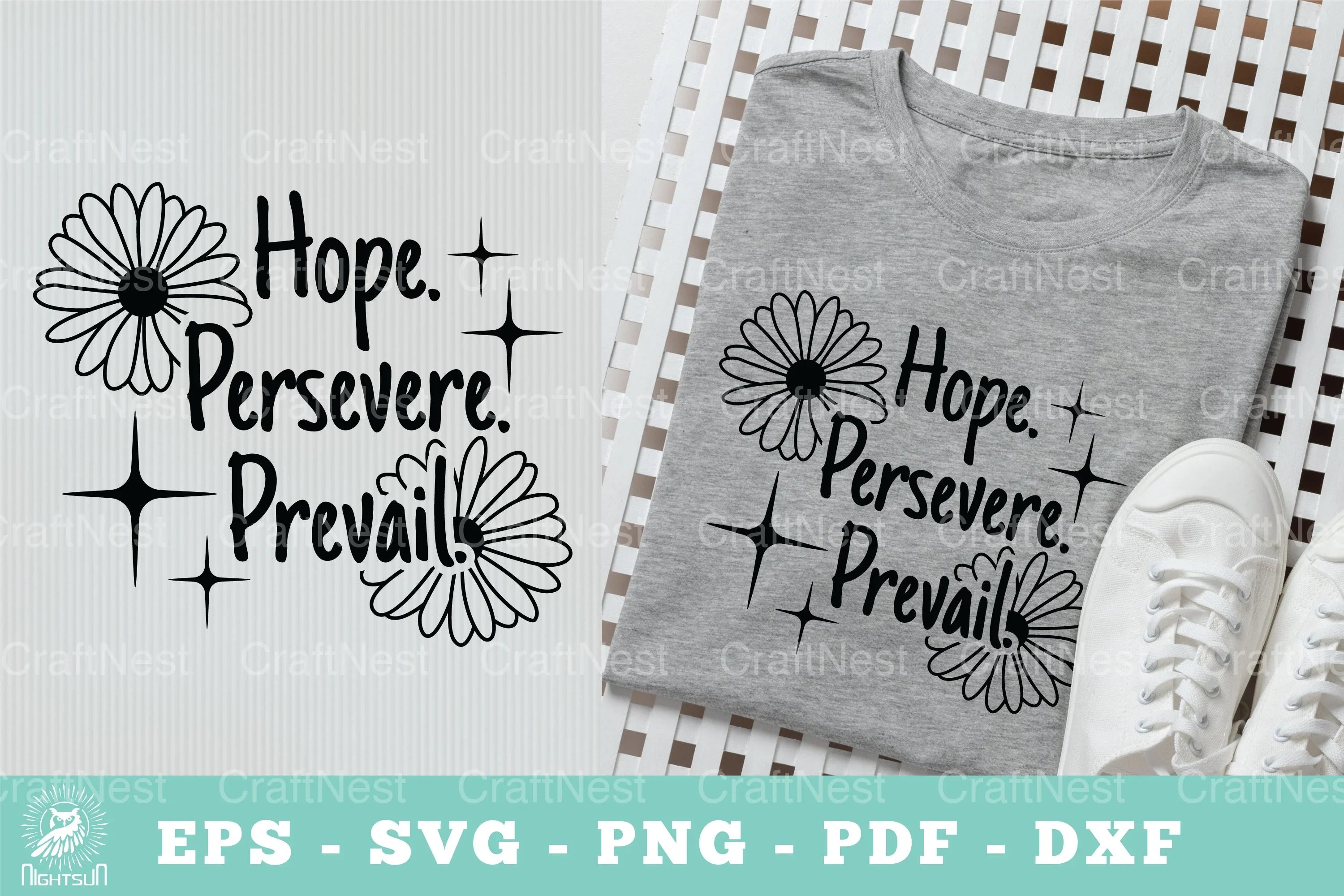 Hope, Persevere, Prevail Motivational SVG Bundle - CraftNest - Digital Crafting and Art