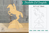 Horse Riding Printable Cut Template Clipart Bundle