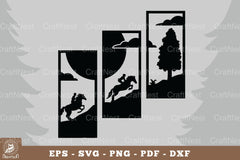 Horse Riding in the Forest Home Decor Clipart Bundle - CraftNest - Digital Crafting and Art