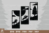 Horse Riding in the Forest Home Decor Clipart Bundle