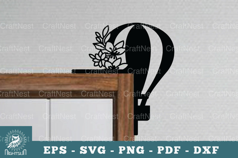 Hot Air Balloon Door Corner Lasercut SVG Bundle - CraftNest - Digital Crafting and Art