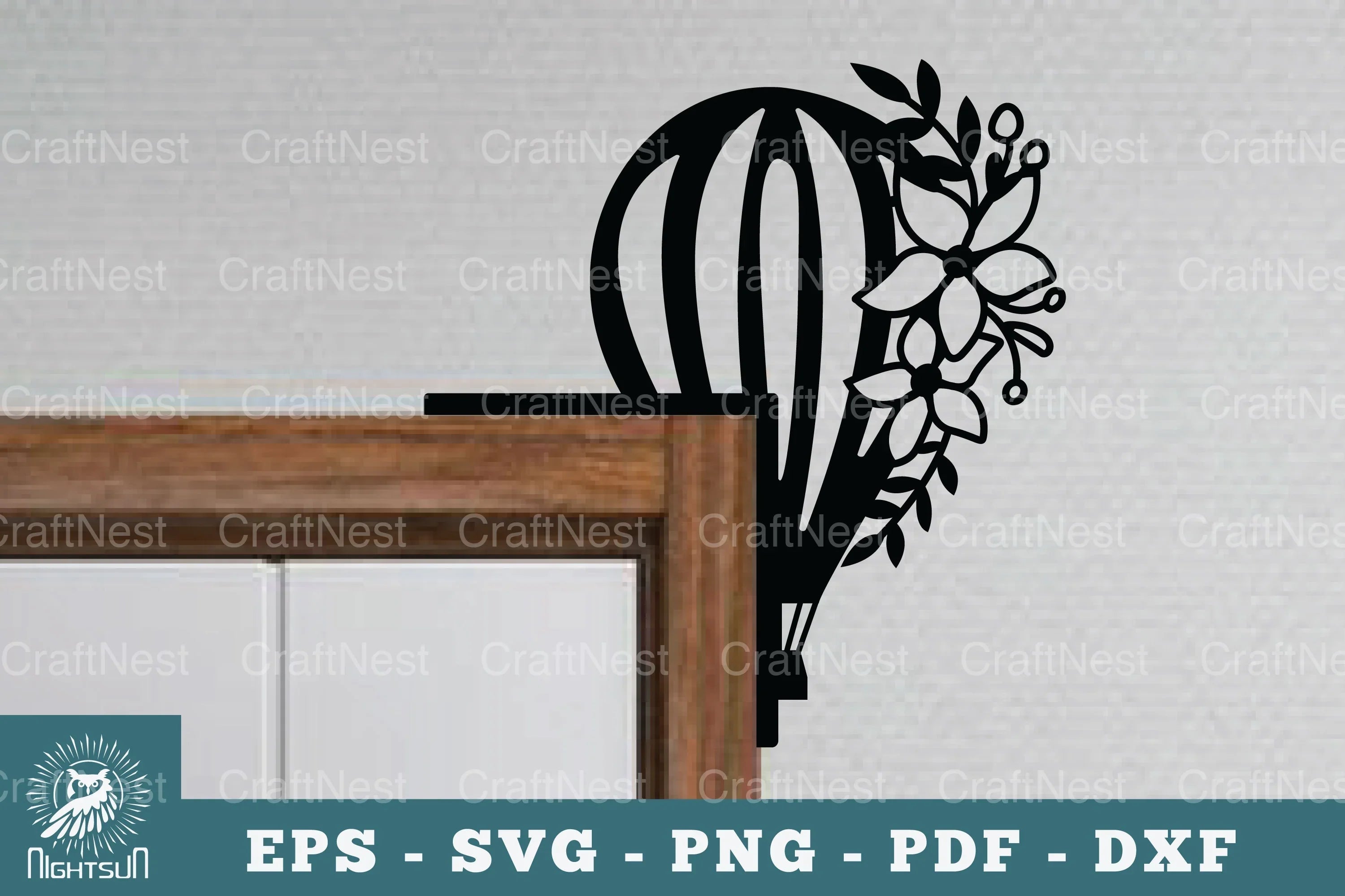Hot Air Balloon Door Corner Lasercut Clipart Bundle - CraftNest - Digital Crafting and Art