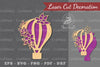 Hot Air Balloon Laser Cut Decoration Clipart Bundle