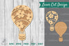 Hot Air Balloon Laser Cut Decoration Clipart Bundle