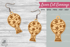 Hot Air Balloon Laser Cut Earrings SVG Bundle - CraftNest - Digital Crafting and Art