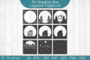 House Christmas Scene 3D Shadow Box SVG Bundle