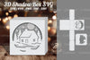 House in Forest Papercut Shadow Box Clipart