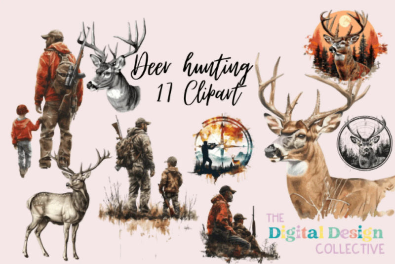 Hunting Clipart Bundle - CraftNest - Digital Crafting and Art