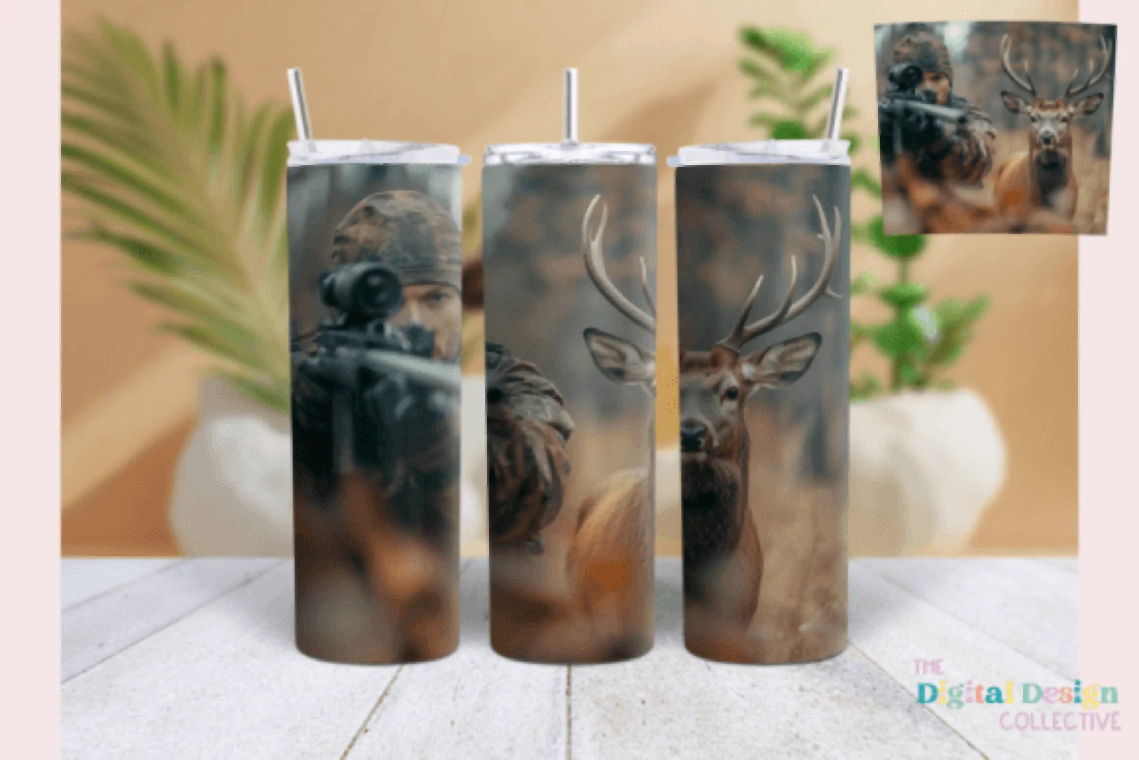 Hunting Deer Tumbler Wrap Bundle - CraftNest - Digital Crafting and Art
