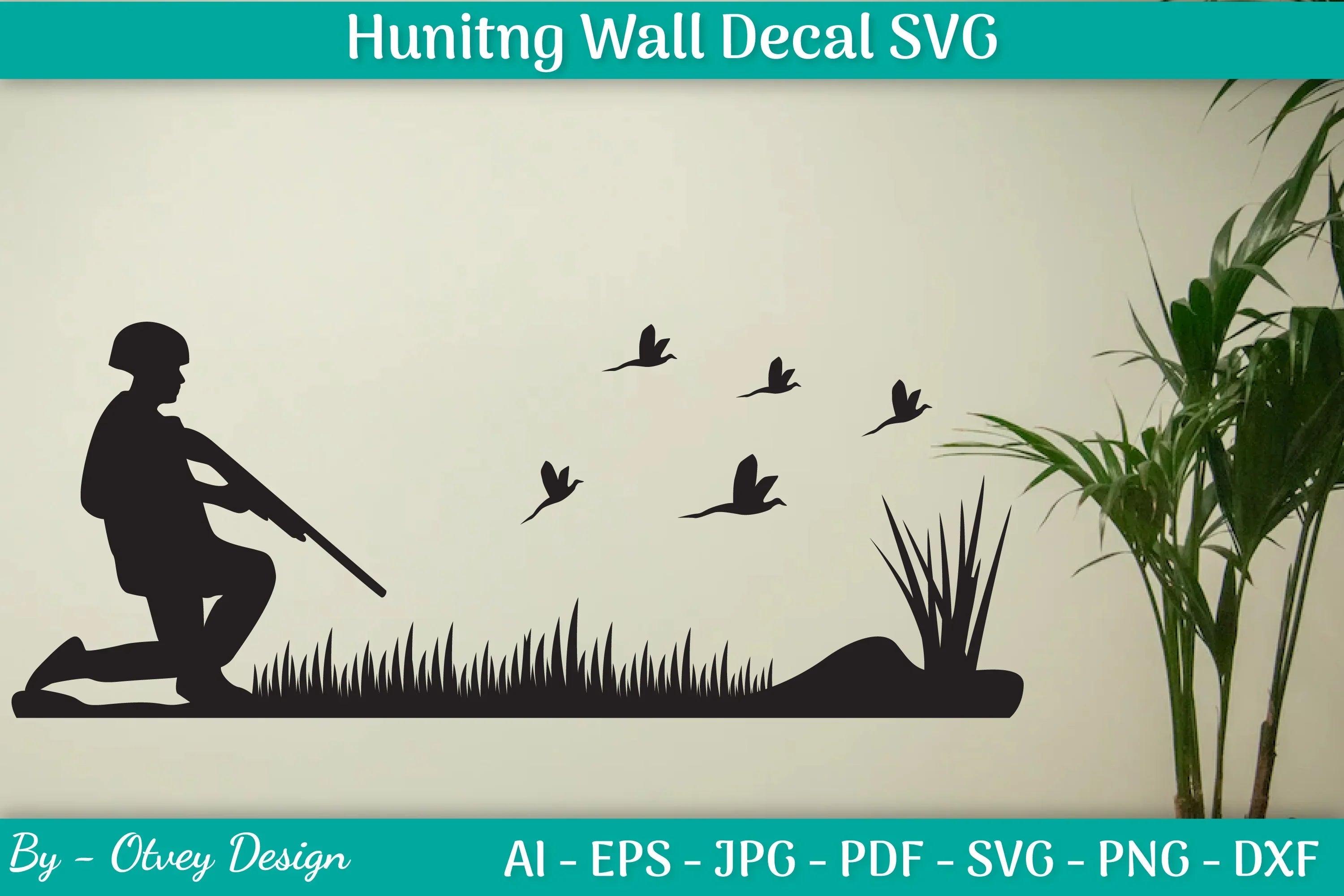 Hunting Wall Decal SVG Bundle - CraftNest - Digital Crafting and Art