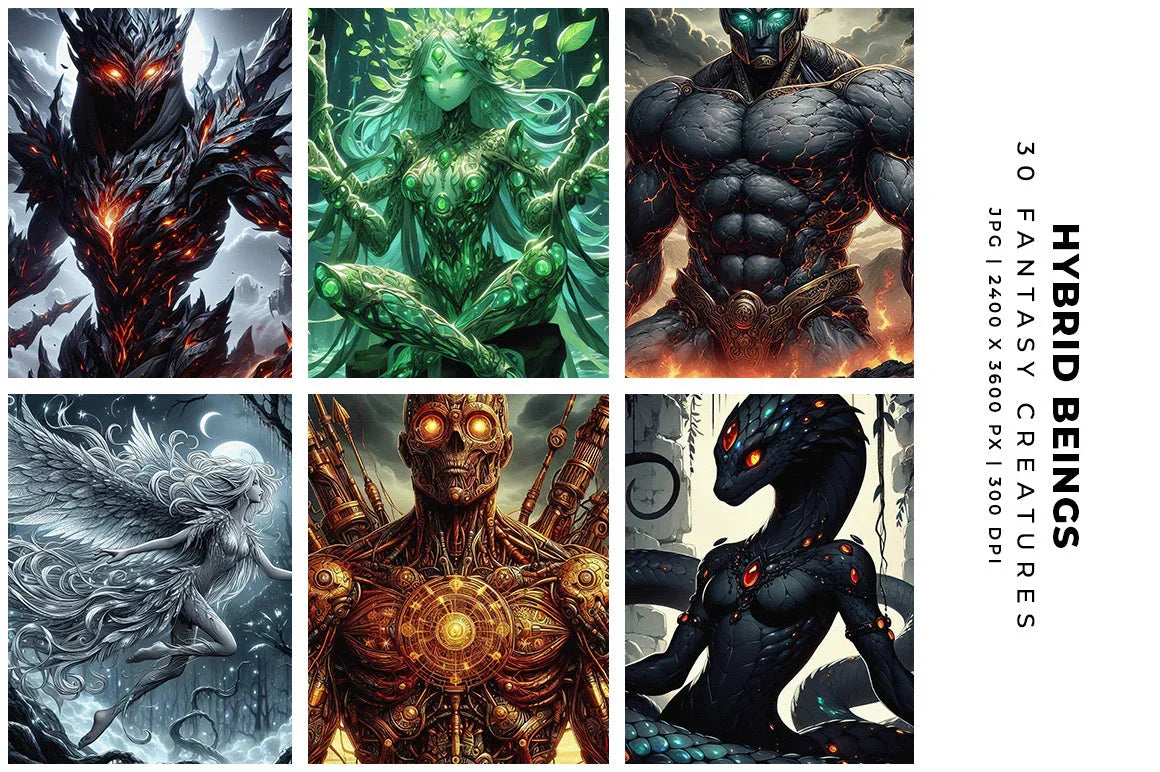 Hybrid Beings - Characters