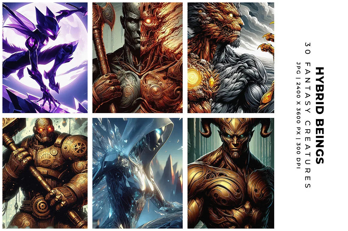 Hybrid Beings - Characters