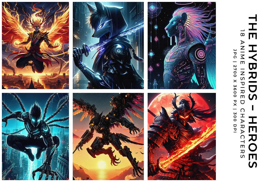 Hybrids: Heroes - Characters