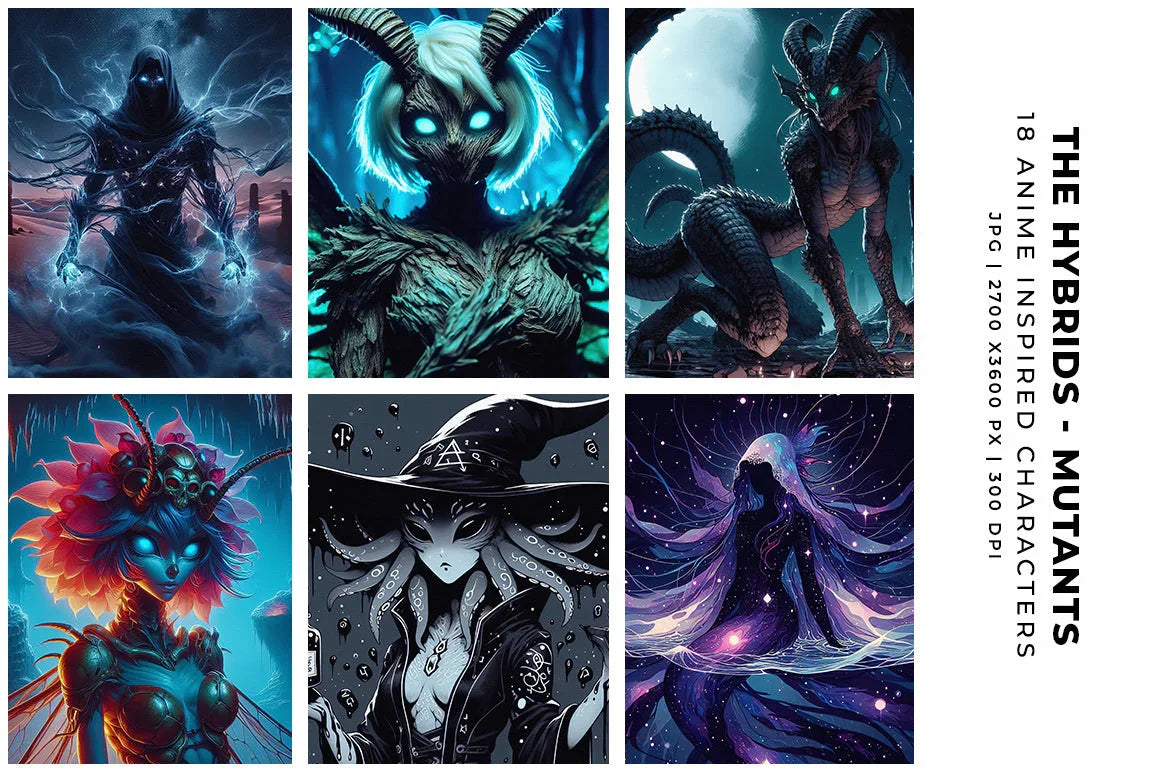 The Hybrids: Mutants - Characters