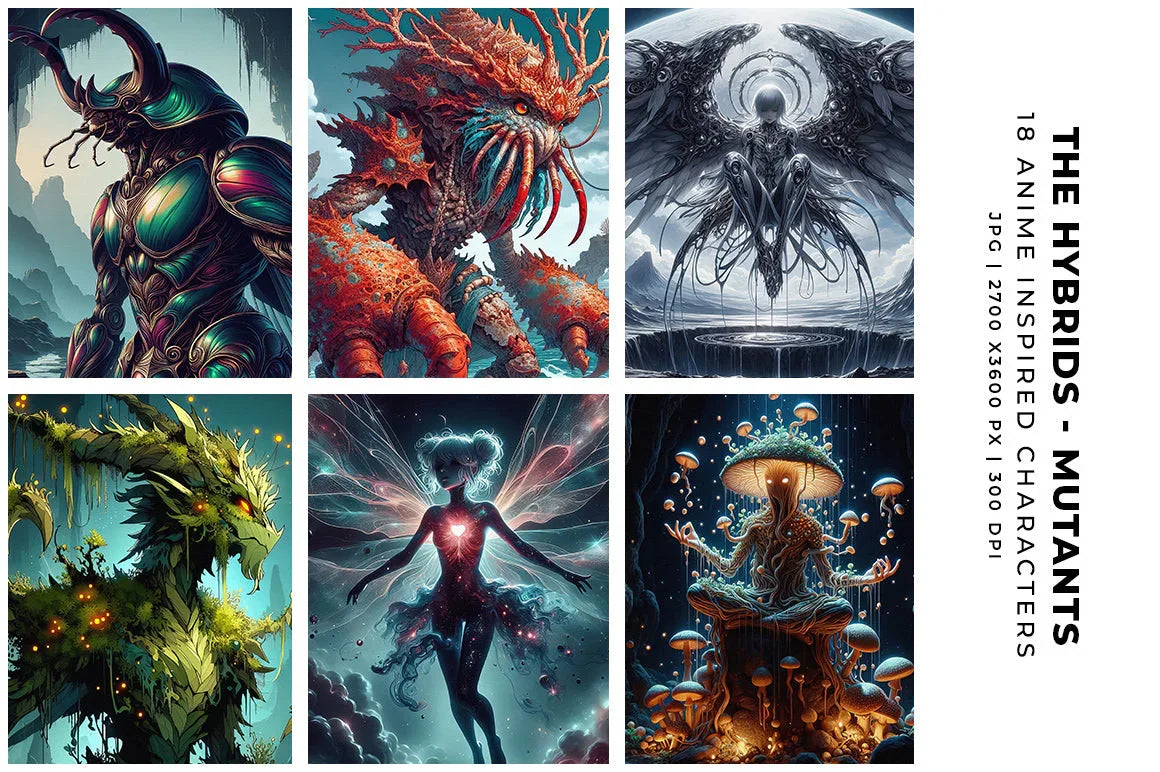 The Hybrids: Mutants - Characters