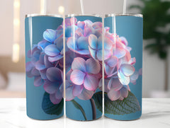 Hydrangeas Flowers Tumbler Wrap - CraftNest - Digital Crafting and Art
