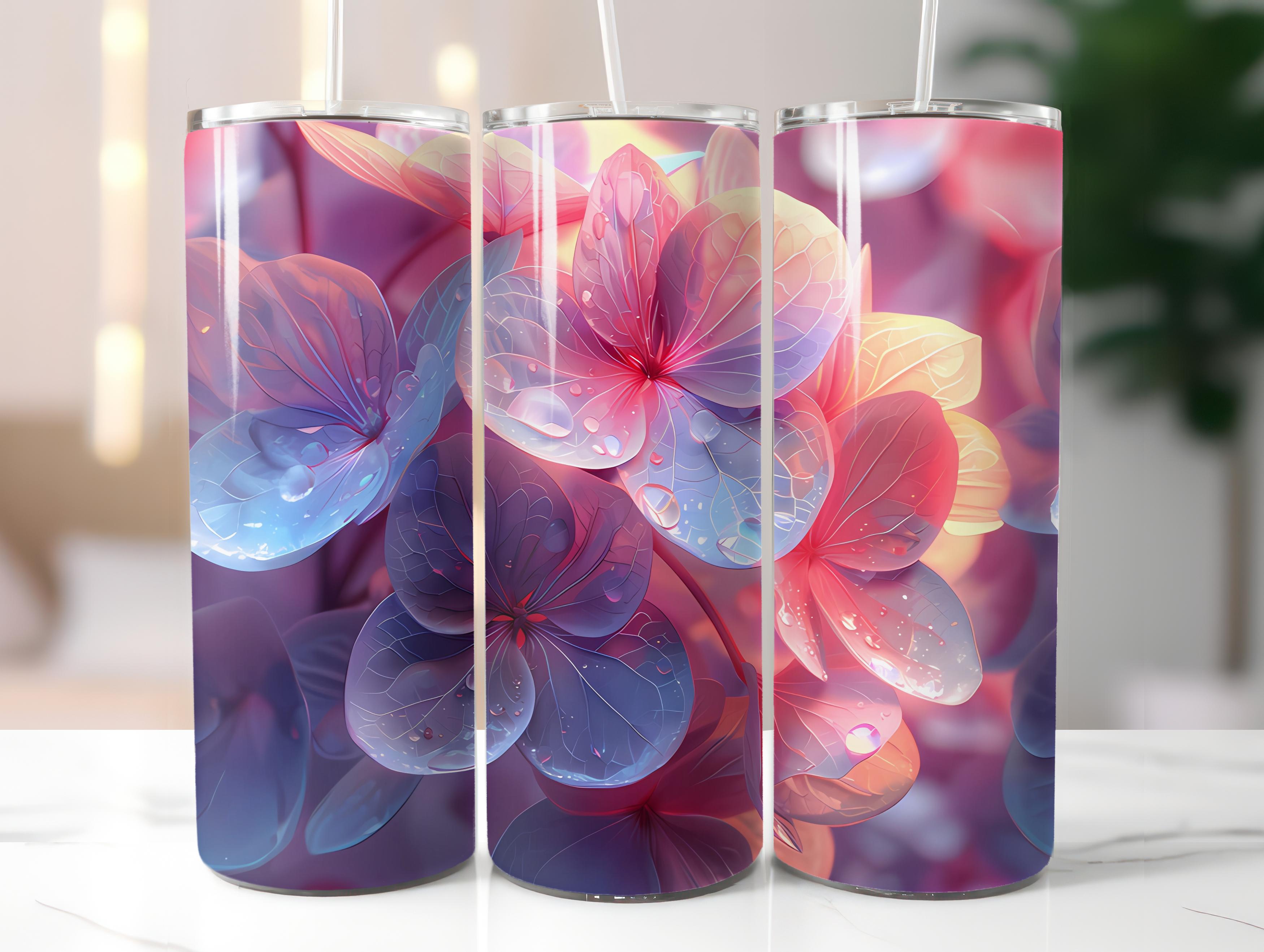 Hydrangeas Flowers Tumbler Wrap - CraftNest - Digital Crafting and Art