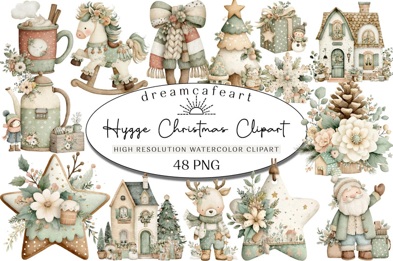 Hygge Christmas Clipart Bundle - CraftNest - Digital Crafting and Art
