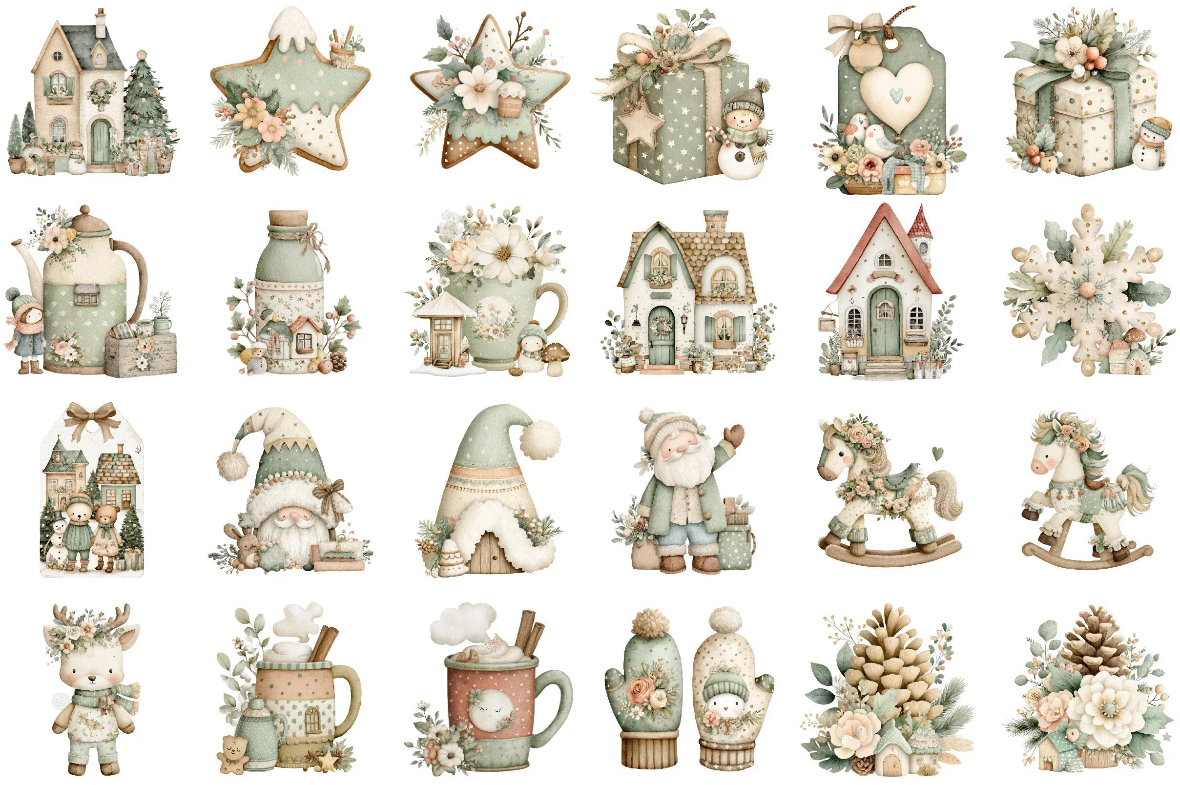 Hygge Christmas Clipart Bundle - CraftNest - Digital Crafting and Art