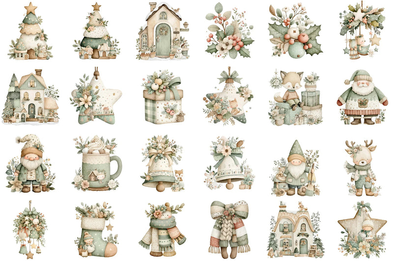 Hygge Christmas Clipart Bundle - CraftNest - Digital Crafting and Art