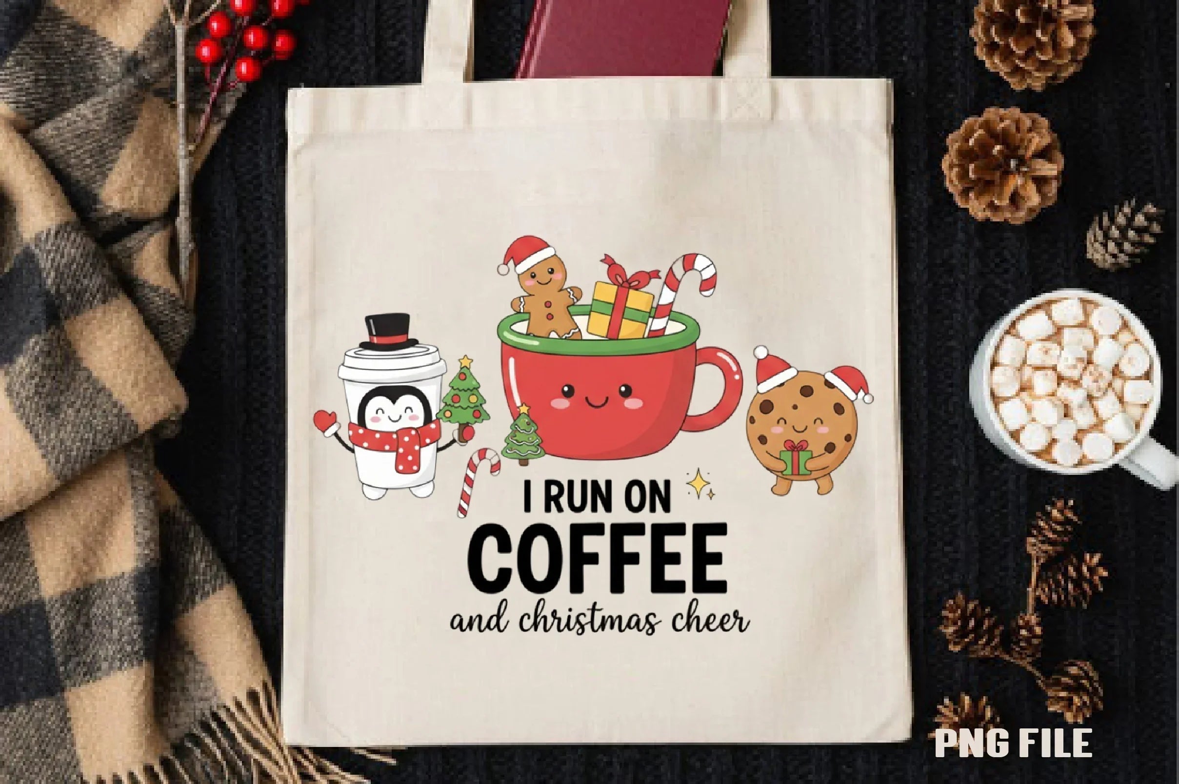 Coffee & Christmas Cheer Clipart Bundle - CraftNest - Digital Crafting and Art