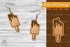 Ice Cream Laser Cut Earrings SVG Bundle