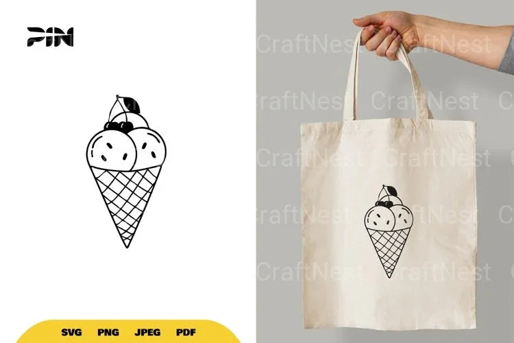 Ice Cream SVG Bundle - CraftNest - Digital Crafting and Art