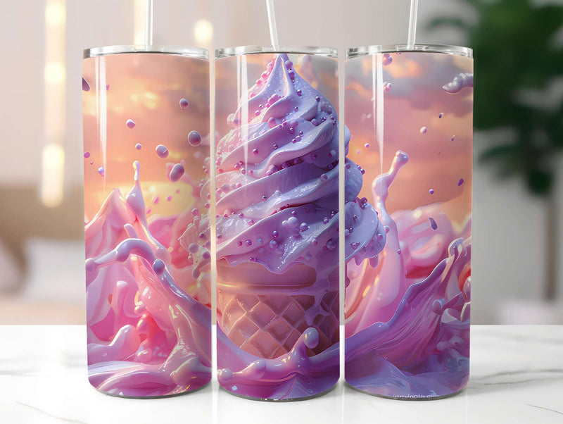Ice Cream 4 Tumbler Wrap - CraftNest - Digital Crafting and Art