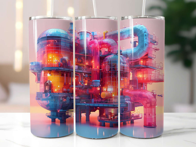 Industrial Summer 4 Tumbler Wrap - CraftNest - Digital Crafting and Art