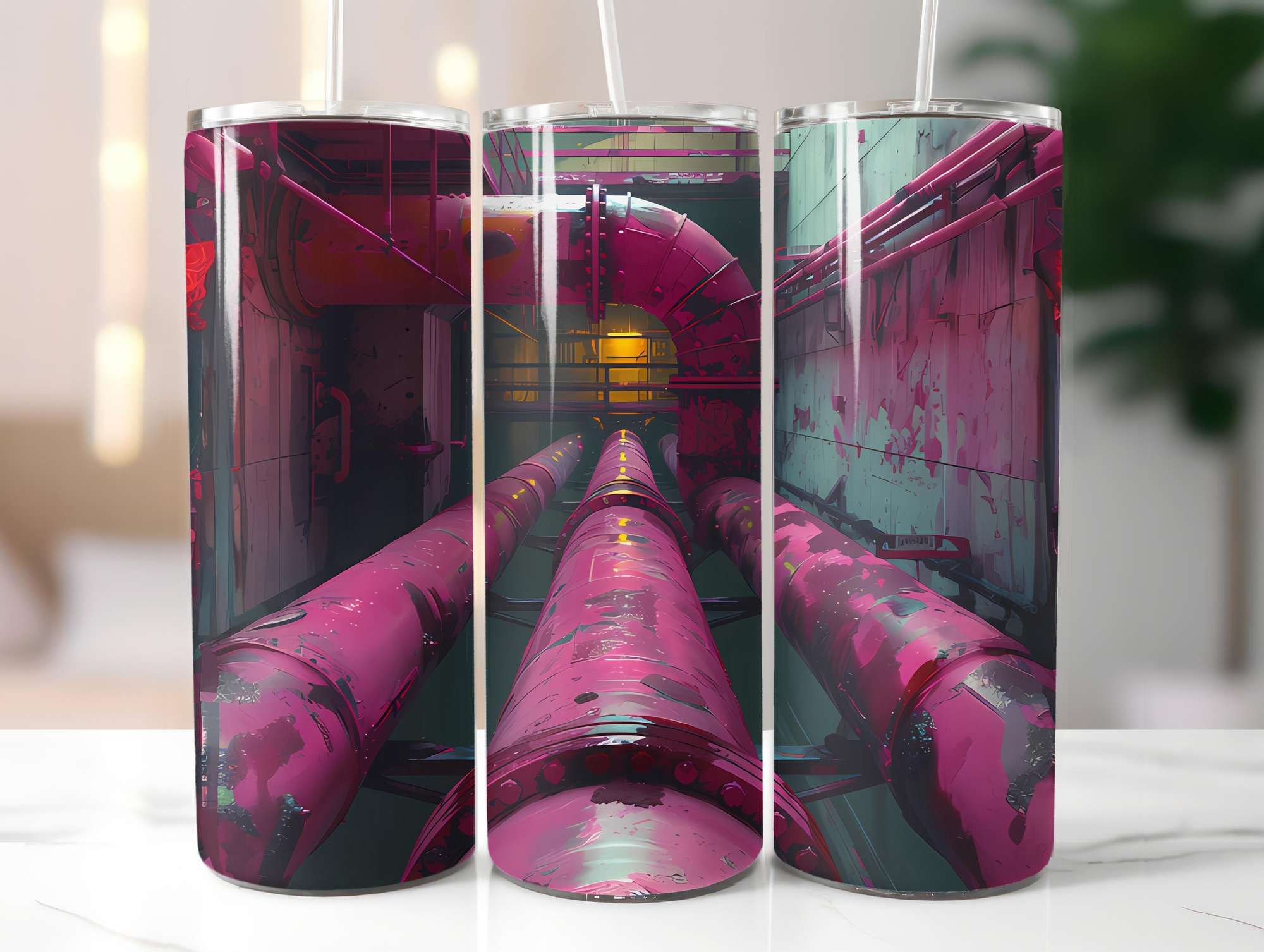 Industrial Summer 3 Tumbler Wrap - CraftNest - Digital Crafting and Art