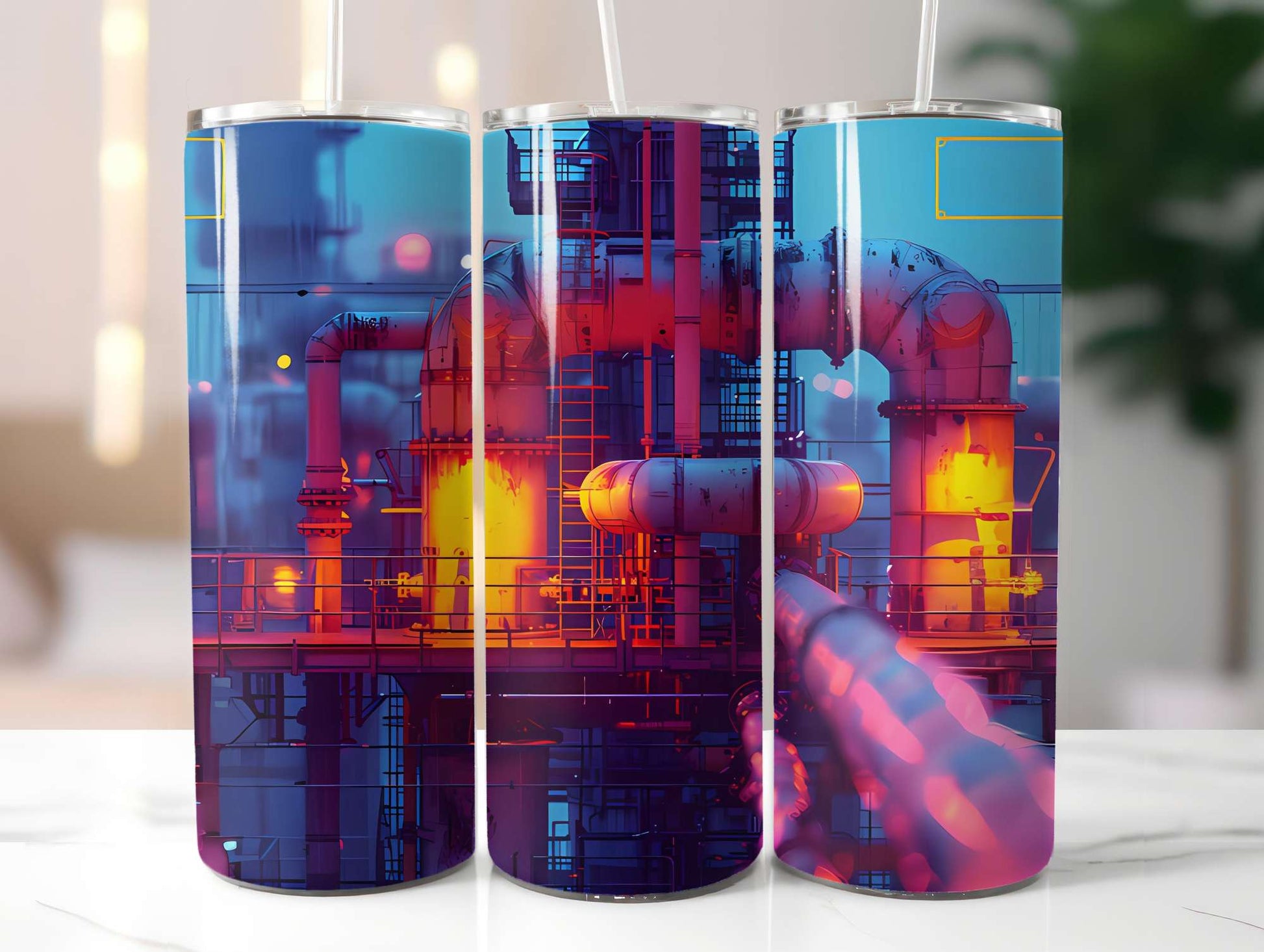 Industrial Summer 4 Tumbler Wrap - CraftNest - Digital Crafting and Art