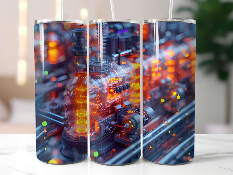 Industrial Summer 4 Tumbler Wrap - CraftNest - Digital Crafting and Art