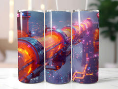 Industrial Summer 3 Tumbler Wrap - CraftNest - Digital Crafting and Art