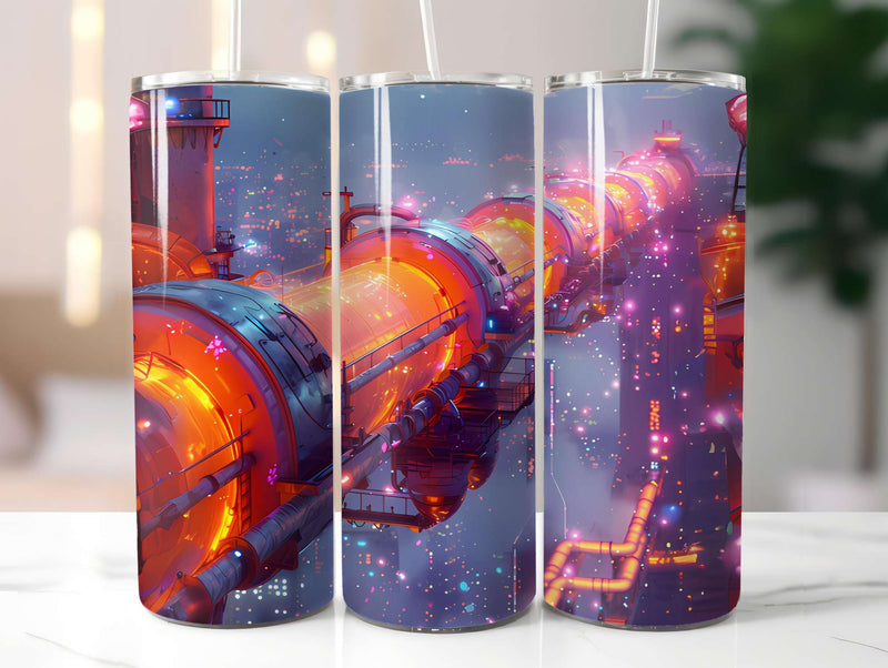 Industrial Summer 3 Tumbler Wrap - CraftNest - Digital Crafting and Art