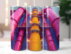 Industrial Summer 3 Tumbler Wrap - CraftNest - Digital Crafting and Art