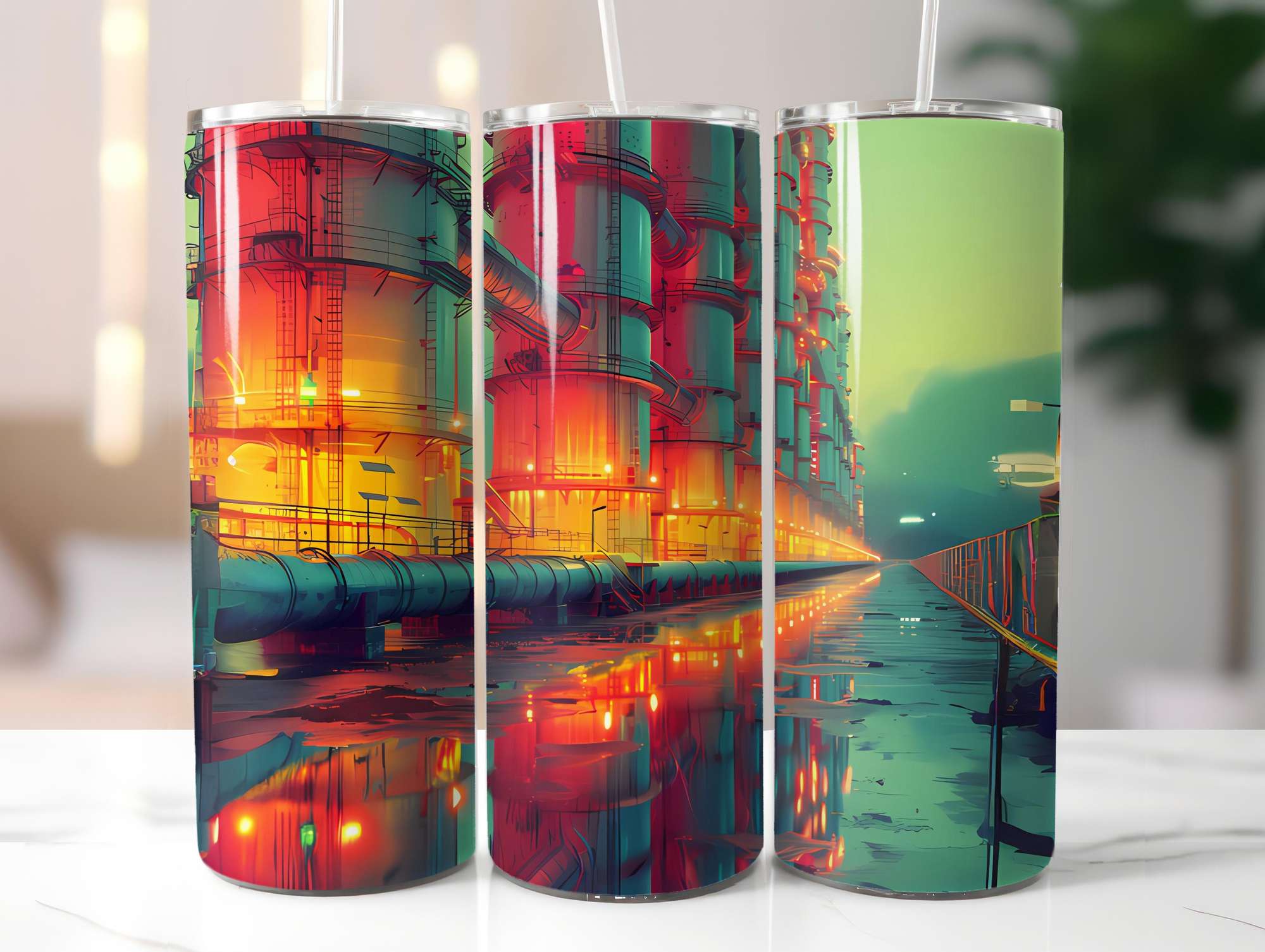 Industrial Summer 3 Tumbler Wrap - CraftNest - Digital Crafting and Art