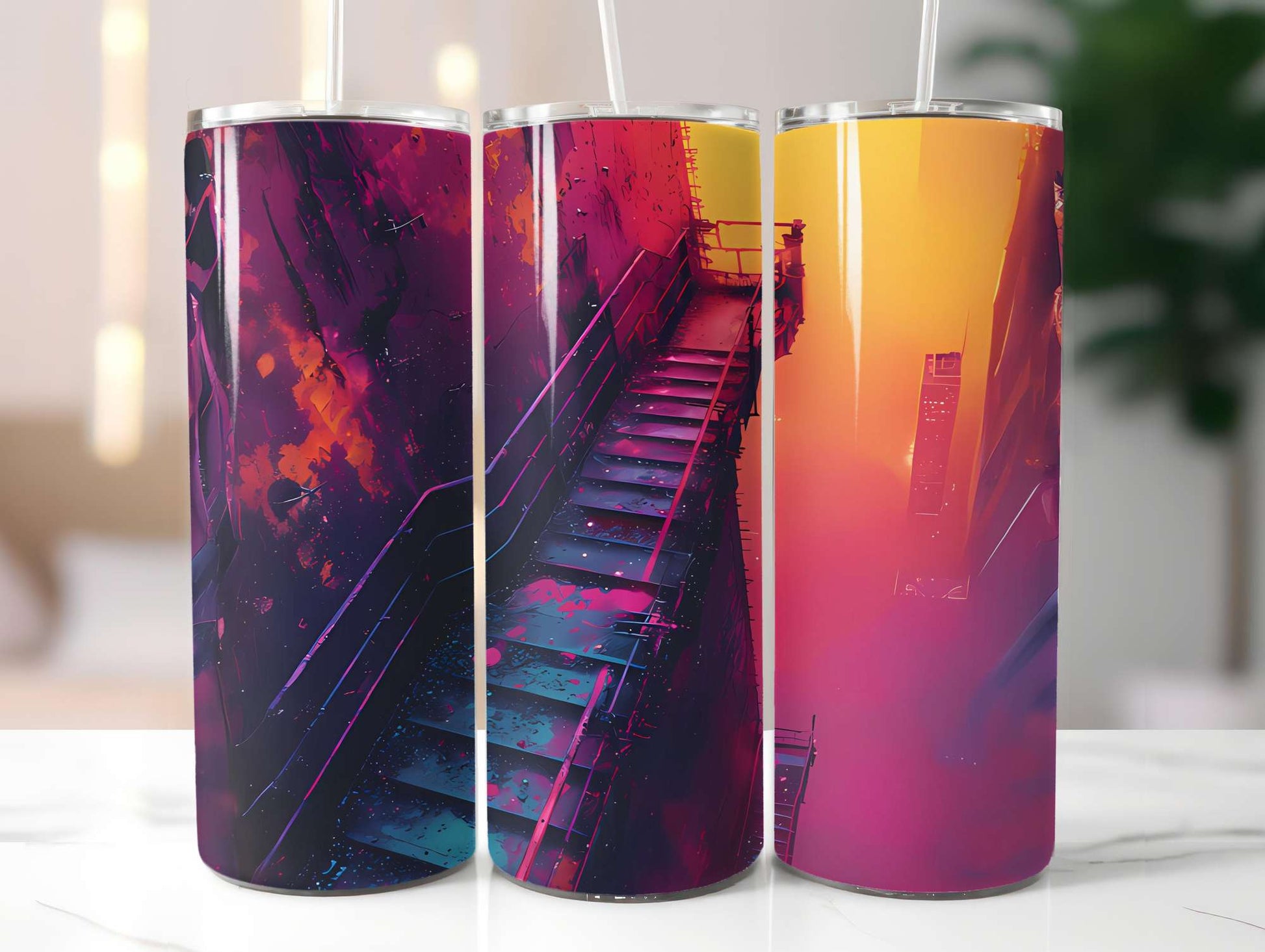 Industrial Summer 4 Tumbler Wrap - CraftNest - Digital Crafting and Art