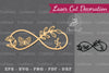Infinity Floral Laser Cut Decoration Clipart Bundle