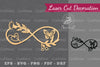 Infinity Floral Laser Cut Decoration Clipart Bundle