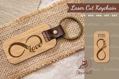 Infinity Love Laser Cut Keychain Design Bundle - CraftNest - Digital Crafting and Art