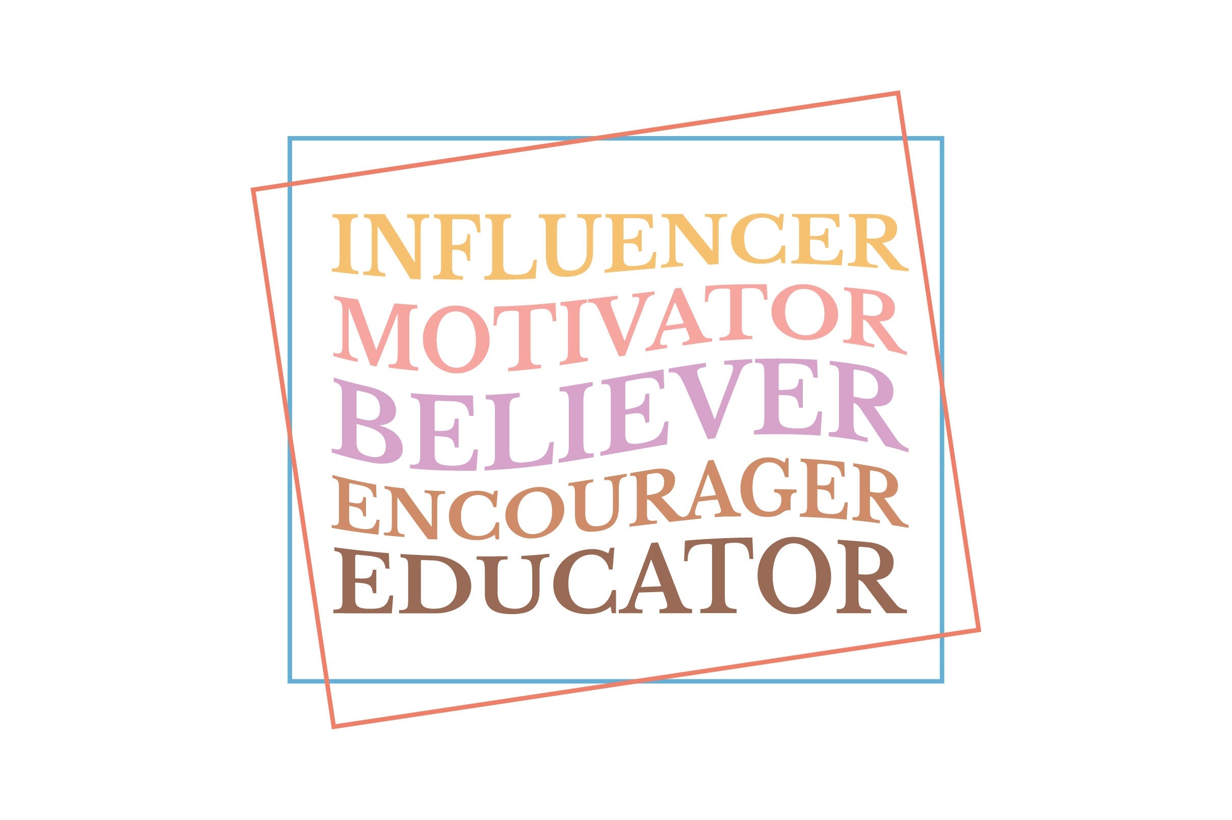 Influencer Motivator Believer Encourager Educator SVG Bundle