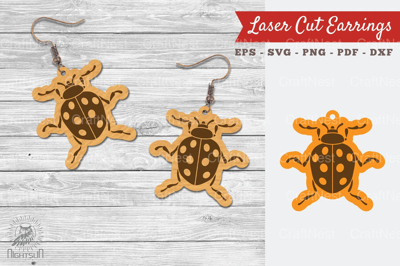 Insect Laser Cut Earrings Design Bundle - CraftNest - Digital Crafting and Art