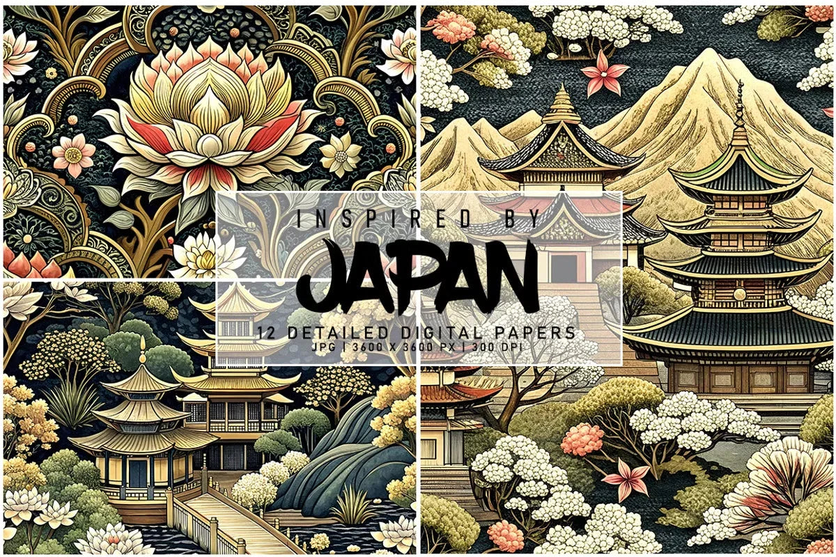 Inspired by Japan - Asian - CraftNest - Digital Crafting and Art