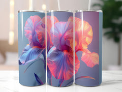Irises Flowers Tumbler Wrap - CraftNest - Digital Crafting and Art