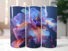 Irises Flowers Tumbler Wrap - CraftNest - Digital Crafting and Art