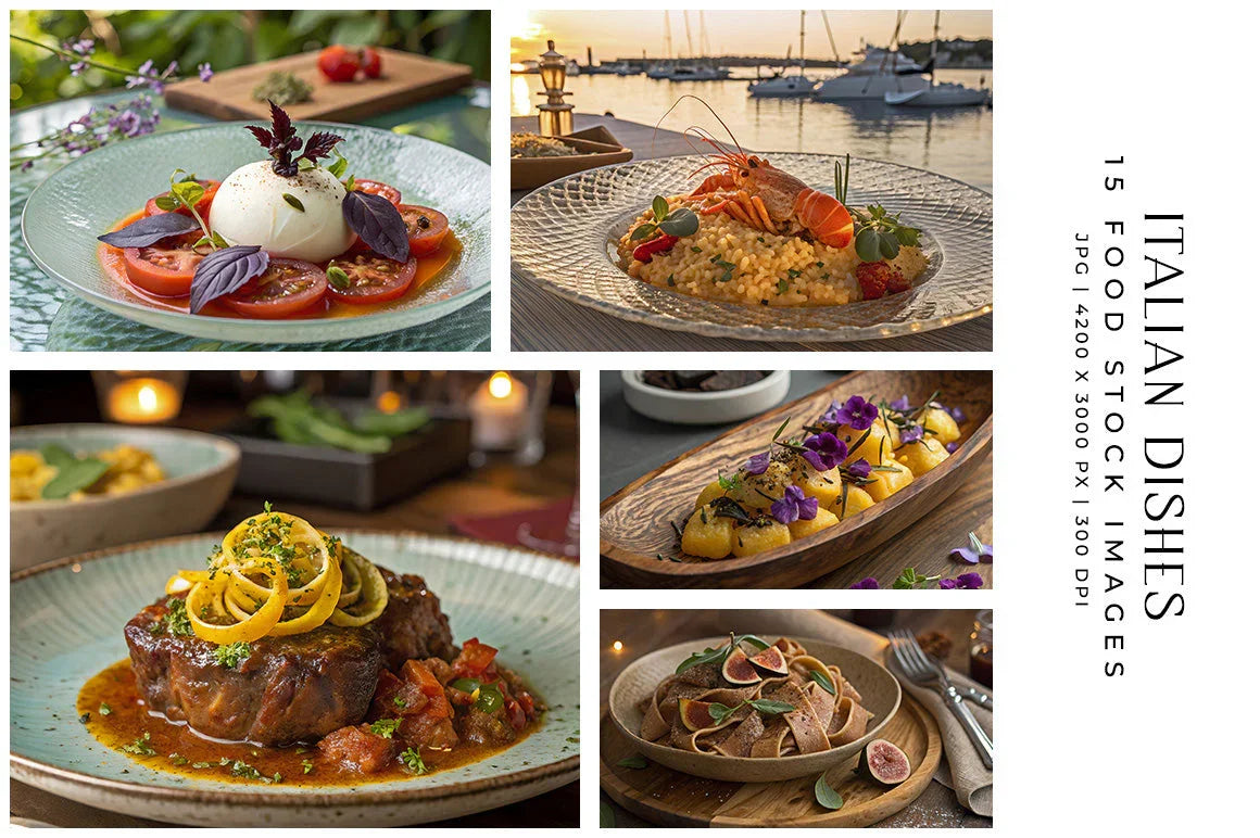 Italian Dishes - Stock Images - CraftNest - Digital Crafting and Art