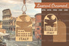 Italy Laser Cut Ornament Clipart Bundle